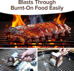 HorsePower Giddy Up Grill Cleaner AS SEEN ON TV! – Cordless, Rechargeable BBQ Tool with 350 RPM Stainless Roller, LED Light – Patents Pending – From BulbHead, a Family-Owned American Brand