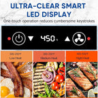 Indoor Grill CUSIMAX Electric Smokeless Grill Portable Korean BBQ with Turbo Smoke Extractor Technology, Non-stick Removable Plate, Tempered Glass Lid, Great for Party(Single Plate)