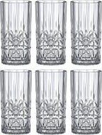 Amazing Abby - Vika - 18-Ounce Plastic Highball Glasses (Set of 6), Plastic Cocktail Glasses, Reusable, BPA-Free, Shatter-Proof, Dishwasher-Safe, Perfect for Poolside, Outdoors, Camping, and More