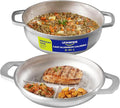 Universal 2-in-1 Caldero (9.4 inch/24 cm), Versatile Dutch Oven Pot with Lid, Premium Cast Aluminum with Dual-Function Lid for Searing Meats, Compact Pots for Stews & Rice