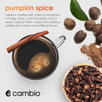 CAMBIO ROASTERS Pumpkin Spice Coffee Pods – Small Batch Medium Roast 100% Arabica Coffee Pod, Recyclable in Aluminum Pods – Keurig-Compatible, 60-Count