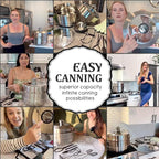 Canning Pot-Canning supplies starter kit, Stainless Steel Canning Tool Kit, Water bath canner with rack for canning