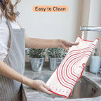 Extra Large Silicone Pastry Mat, Baking Mat with Measurement, Kitchen Counter Mat for Fondant, Rolling Dough, Pie Crust, Pizza and Cookies - Oven Liner Mat/Kneading Matts, 24" x 32", Red