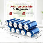 Utopia Kitchen Soda Can Organizer and Dispenser for Refrigerator/Pantry - Durable Can Storage Organizer Fridge & Kitchen Organization - (Clear, Set of 2)