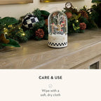 MACKENZIE CHILDS Snow Globe, Christmas Decor for Living Room, Farmhouse Deer