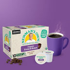 Newman's Own Organic French Roast Coffee, Keurig Single Serve K-Cup Pods, Dark Roast Coffee, 60 Count, (6 Packs of 10)