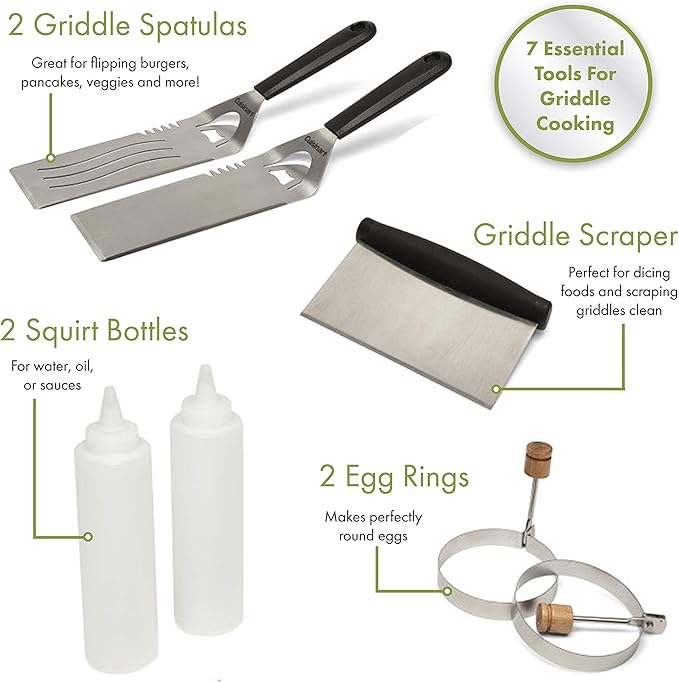 Cuisinart CGS-507 Griddle Kit, 7 Piece, Steel