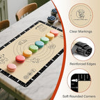 Silicone Baking Mat with Recipes, Silicone Mat for Baking Macaron, Bread, Pizza, Extra Thick Silicone Baking Mat with Measurement, Non Stick Pastry Mat for Dough Rolling Out