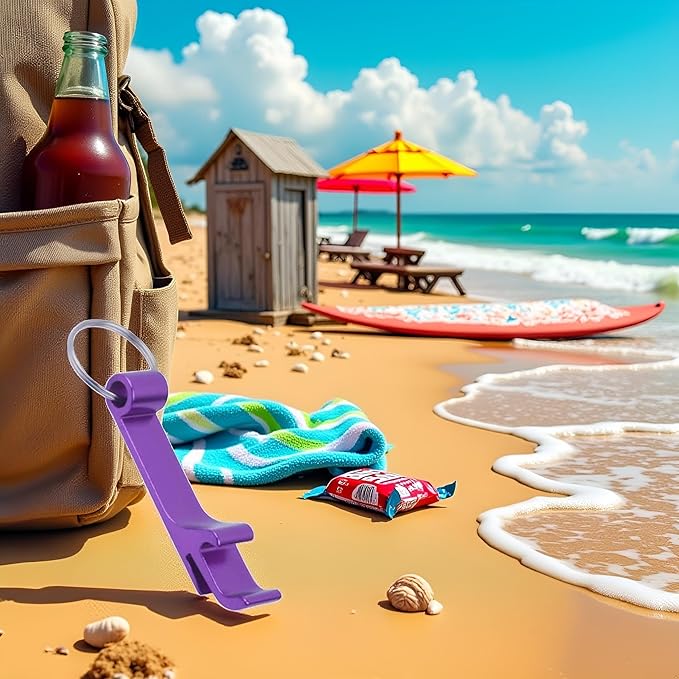 Purple Bottle Opener Keychain Aluminum Can Beer Opener Mini Aluminum Keychain Bottle Opener Beer Opener Mini Key Ring Opener for Home Pub Lover Corkscrews Bar and Wine Tools