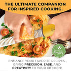 Orblue Lemon Zester & Cheese Grater - Premium Citrus Zester, Kitchen Grater for Parmesan, Chocolate, Fruits, Vegetables, Ginger, Garlic, Nutmeg - Stainless Steel Blades with Protective Cover, Yellow