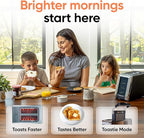 Revolution (Bundle) R180 Connect Touchscreen Smart Toaster + Toastie Press – Choose from 6 Bread Types, 7 Browning Levels, & Toastie Press Mode (Stainless Steel, 2-Slice)