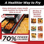 Nuwave 6-quart Brio Healthy Digital Air Fryer with One-Touch Digital Controls, 6 Preset Menu Functions & Removable Divider Insert (Renewed)