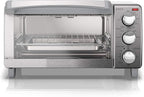 BLACK+DECKER 4-Slice Toaster Oven with Natural Convection, Stainless Steel, TO1760SS (TO1760SST-1)
