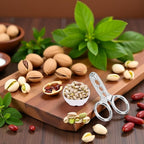 Silver Nuts Pistachio Sheller Opener Kitchen Tools Stainless Steel Nutcracker Multi-Function Walnut Pine Sheller Opener Nut Crackers Specialty Tools and Gadgets