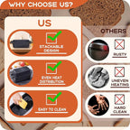 Cast Iron Loaf Pan with Lid 9×5 Inch, Bread Baking Pans, Even Heat Distribution for Sourdough, Pre-Seasoned Dutch Oven Loaf Pan for Homemade Bread