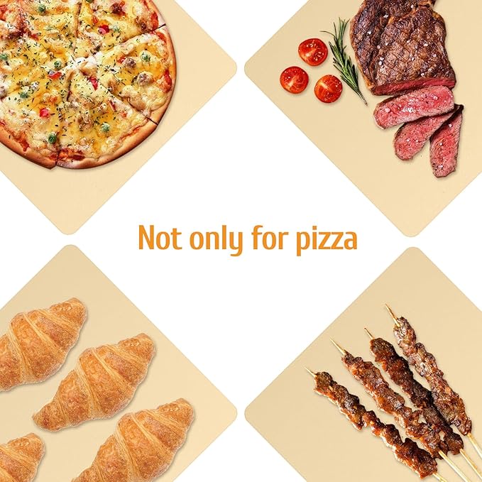 Extra Large Pizza Stone 22" x 14",Cooking Stone for Grill Rectangular, Baking Pizza Stone for bread, Ideal for Grilling Baking Several Sizes of Pizzas