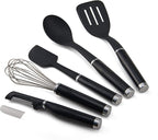 KitchenAid 15-Piece Tool and Gadget Set with Pizza Wheel, 9-Inch, Black