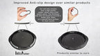Chicken Breast Shredder Tool Twist, Manual Meat Shredder for Pork, Beef, and Salads, Ergonomic Handles with Built in Non-Slip Solution, Removable Middle Tray Improves Usability