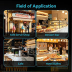 Commercial Soft Serve Ice Cream Machine, 115V Floor Standing, 32-42L/H Output, 2 x 6L Hoppers, True Independent Left/Right System, 2 Compressors, Smart Displays