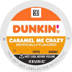 Dunkin' Coffee Keurig K-Cup Pods, Caramel Me Crazy, 10 Count (Pack of 1) - Packaging May Vary