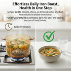 Iron Fish 2 Pack - Food-Grade Reusable Cooking Tool for Adding Natural Iron to Food & Water, Durable Chemical-Free Kitchen Accessory, Easy to Use for Vegans, Athletes, Pregnant Women & Familiesl