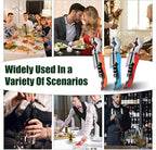36 Pieces Wine Key wine opener Stainless wine bottle opener Fold Serrated Foil Cutter wine Key for Family, Company Party,Bars,Restaurants(6 Color)