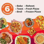 Instant Pot No Preheat Required* 6-in-1 Pizza and Toaster Oven with InstantHeat Technology, Fits a 12" Fresh or Frozen Pizza, Bake, Toast, Broil, & Reheat