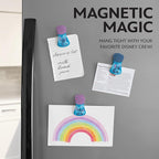 Disney Magnetic Chip Clips – Set of 6 Bag Clips for Food Storage - Mickey, Minnie, Lilo & Stitch, Winnie The Pooh – Durable Airtight Bag Chip Clips for Pantry & Fridge Use