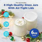 Ultimate Probiotic Yogurt Maker w/Adjustable Temperature & Time Control - Make Trillions of Live Probiotics - Best 2025 Men & Womens Christmas Gifts for Family & Friends - ULTIMATE LIFETIME WARRANTY