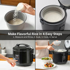 Tiger JNP-S10U-KY 5.5 Cup Capacity White Rice Cooker with Non-Stick Inner Pot, Retractable Power Cord, and Keep Warm up to 12 hours (Obsidian Black)