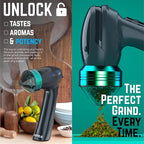 Mamba Electric Grinders – USB Rechargeable Spice & Herb Grinder, 1g Portable Metal Grinder for Herbs, Quick & Easy-to-Use Spice Mill for Kitchen