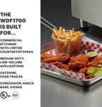 Waring Commercial 15lb Heavy-Duty Deep Fryer, for French Fries, Calamari and Dumplings, WDF1700