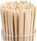 Wood Coffee Stirrers Stir Sticks - 500 Biodegradable Disposable Wooden Beverage Mixer with Round Ends, Made with Natural Birch Wood, Eco-Friendly BPA Free Swizzle Drinks Sticks (7.5 Inch 500 Count)