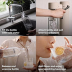Aarke Carbonator lll, Sparkling & Carbonation Water Machine, Stainless Steel with PET BPA-Free Reusable Bottle Volume 1L/34 fl oz (Gold)
