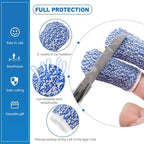 CHENGU 8 Pieces Finger Guard Set for Cutting Food Vegetables Stainless Steel Knife Cutting Protector Thumb Guard Protector to Avoid Hurting When Slicing and Chopping