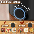 Topwit Hot Pot Electric, Electric Pot, 1.6L Ramen Cooker, Multifunctional Cooker for Pasta, Shabu-Shabu, Oatmeal, Soup and Egg with Over-Heating Protection, Boil Dry Protection, Black