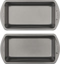 GoodCook Nonstick Loaf Pan 8 x 4-Inch Heavy-Duty Steel Bakeware with Easy-Clean Non-Stick Coating,Oven & Dishwasher Safe Pan for Meatloaf Breads Lasagnas Casseroles & More,Set of 2,Gray,(Pack of 12)