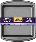 Wilton Platinum Non-Stick Square Cake Pan - Baking Pan for Brownies & Small Cakes - Made Without PFAS - Dishwasher Safe & Even Heat Distribution - 9 x 9 x 2 Inch