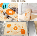 DANIA & DEAN Silicone Baking Mat - Upgrade 26x16 Inch Extra Thick Pastry Mat with Measurements, Non-Slip and Reusable, Kneading Dough Mat for Kitchen Counter, Bread, Cookies, Pizza, Fondant, Pasta