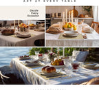 Leetaltree Gold Placemats Set of 8 - Heat Resistant Non-Slip Place mats for Dining Table, Washable Durable PVC Vinyl Woven Table Mats(Luxury Gold, 8)