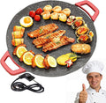 Indoor Grills Electric Smokeless – Nonstick Electric Griddle for Indoor Use, Fast-Heating Compact & Versatile Cooking for Steaks, Pancakes, and BBQ (15.7inch)(14.2in)