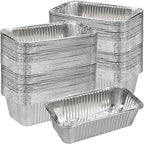 Findful Disposable 2Lb Loaf Pans, 100 Pack Aluminum Bread Pans for Baking - 8.5" x 4.5" x 2.5" Foil Pans Perfect for Banana Bread, Cakes, Meatloaf & Food Serving