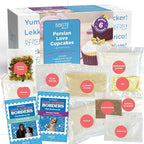 BāKIT Box Persian Love Cupcakes Baking Kit for Kids – Global Cultural Baking Activity Set with Recipe, Booklet & Premium Ingredients – Includes Rose Water, Cardamom & Pistachios – Ages 7–14