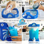 Slushie Machine for home, New and Improved Countertop Slushy Maker for Kitchen, 34 fl oz, Ice Cold Frozen Slush Drink, Slushy Cup, Turns Your Favorite Sodas into Slushies.