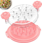 Chicken Shredder Tool Twist Large - 10'' Pro Meat Shredders for Chicken Breast,Visible Kitchen Gadgets Grinder Machine with Brush,Strong Anti-Slip Strip,Ergonomic Handle,BPA Free (Pink)