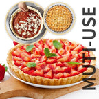9“ & 11” Deep Dish Tart Pan, 2 Pack Nonstick 2” Tall Tart Pan, Quiche Pan, Carbon Steel Deep-dish Pie Pan with Removable Loose Bottom for Baking Thanksgiving Christmas