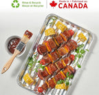 Starfrit 30-Pack Aluminum Grilling Trays - Recyclable - Disposable - Perfect for BBQ