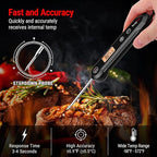 TempPro Digital Instant Read Meat Thermometer for Grilling Waterproof Kitchen Food Thermometer with Calibration Backlight Baking Bread Candy Thermometer Cooking Tools Utensils (Previously ThermoPro)
