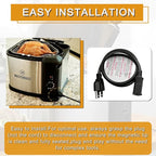 9001150010 Break-Away Magnet Power Cord Fit for Masterbuilt 10 Liter XL Electric Turkey Fryers MB20012420 MB20010326