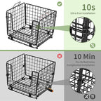Wire Storage Basket for Kitchen Pantry: GGIU Stackable Kitchen Counter Organizers - Wire Organizing Bin for Produce Vegetable Potato and Onion Black